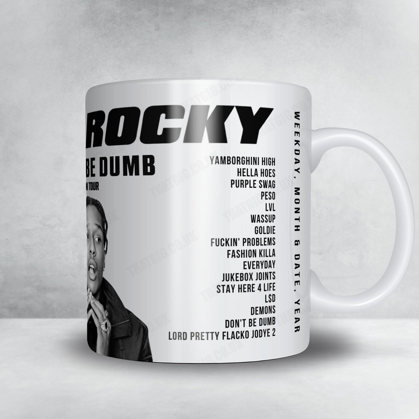A$AP Rocky Setlist Mug - Spectrum Center, Charlotte - June 12th, 2026