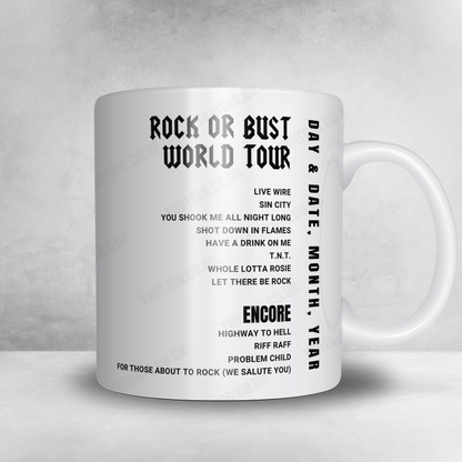 AC/DC Setlist Mug - Olympiastadion, Munich - May 21st, 2015