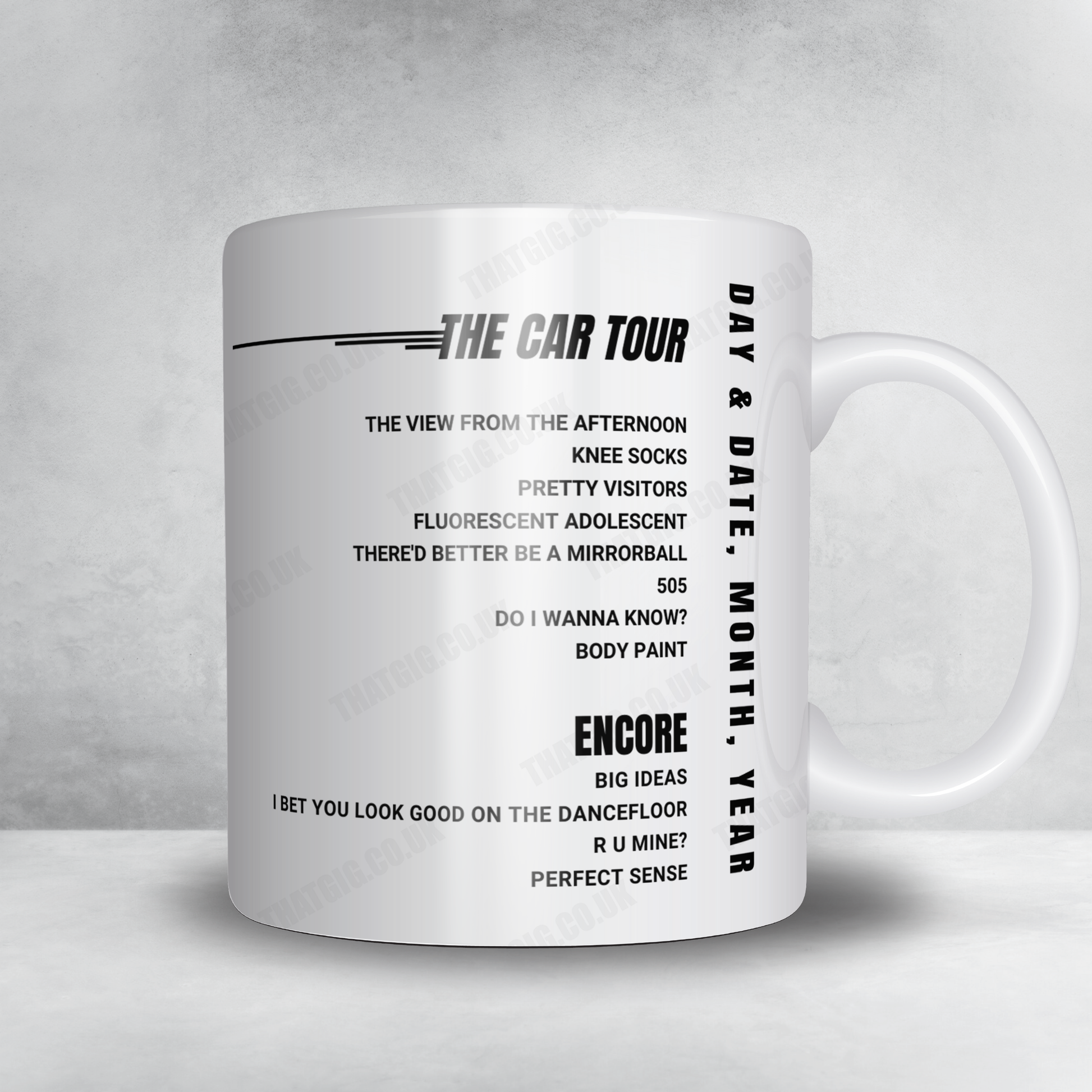 Arctic Monkeys Setlist Mug - Festhalle, Frankfurt - May 8th, 2023