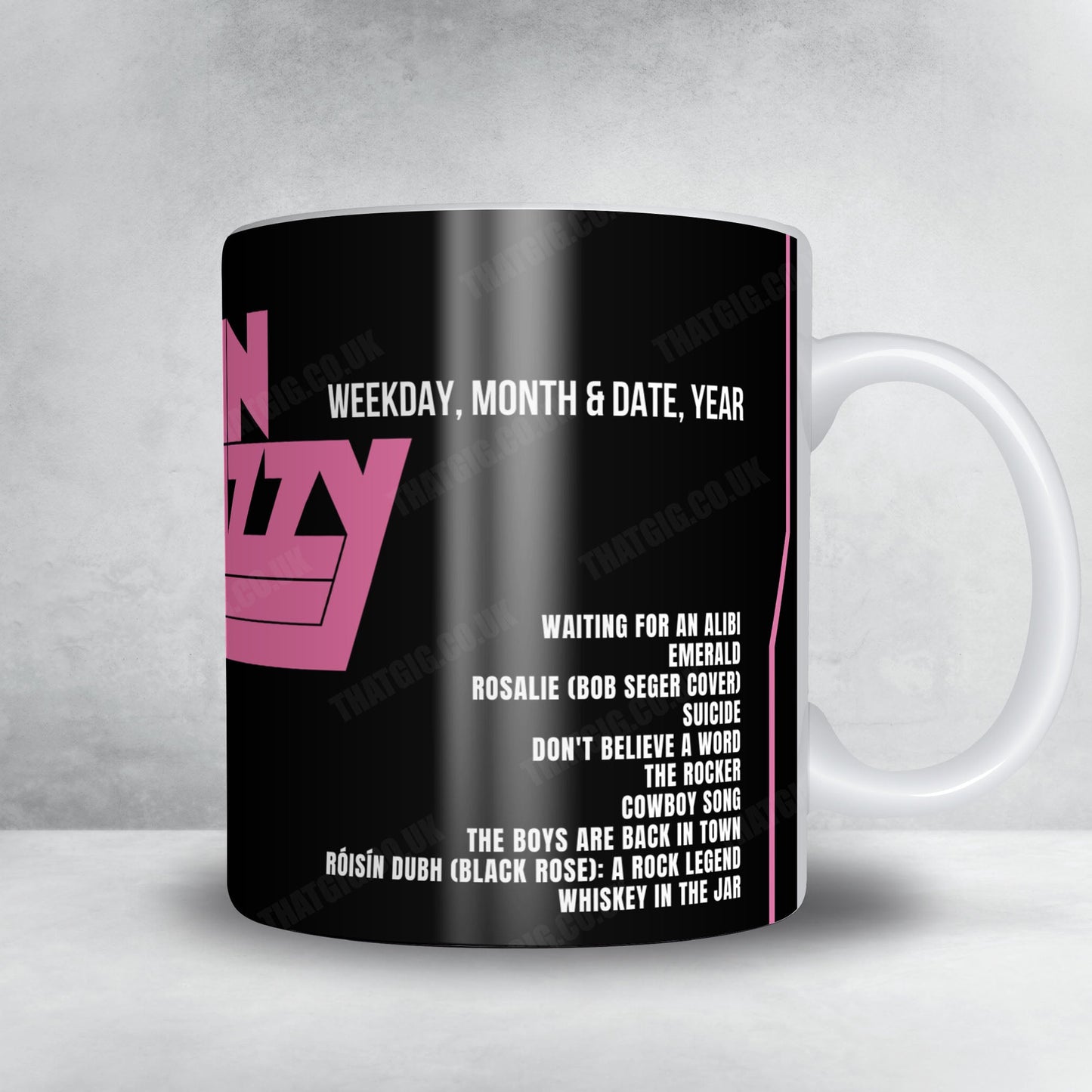 Thin Lizzy Setlist Mug - Maverik Center, West Valley City - November 4th, 2011