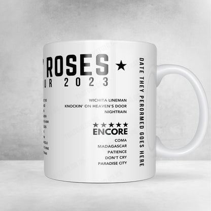 Guns N’ Roses Setlist Poster - Rogers Place, Edmonton - October 19th, 2023