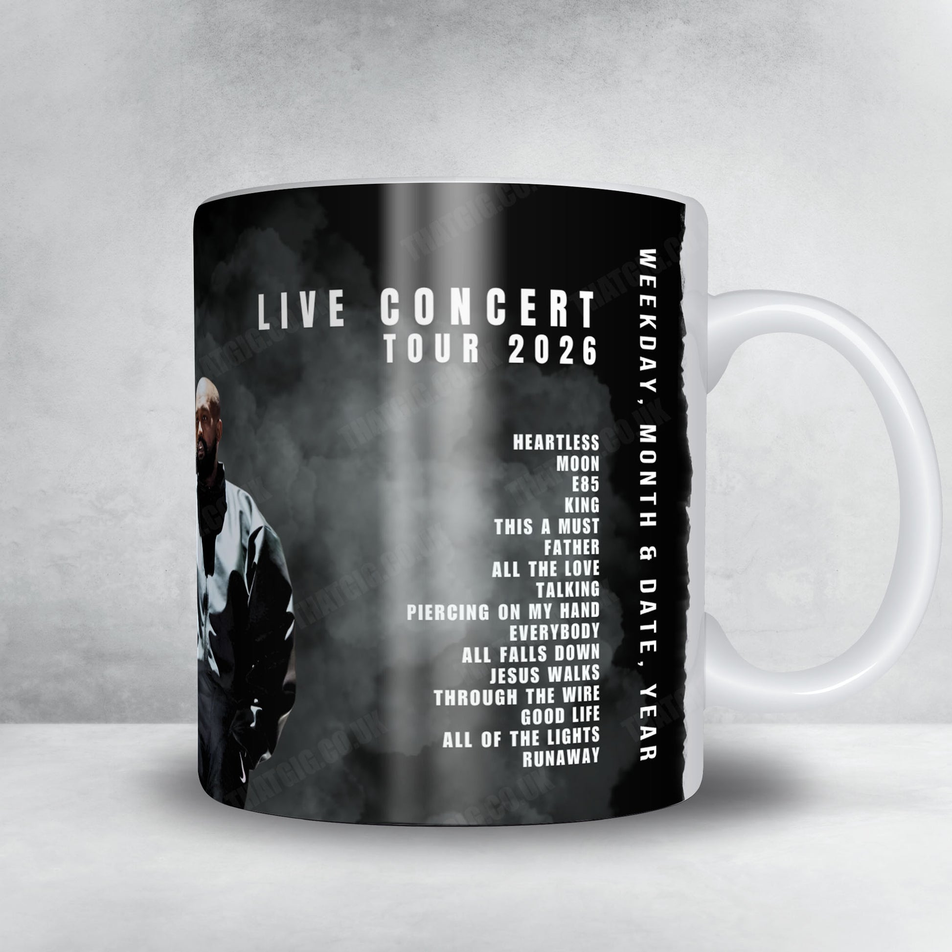 Ye Setlist Mug - SoFi Stadium, Inglewood - April 3rd, 2026