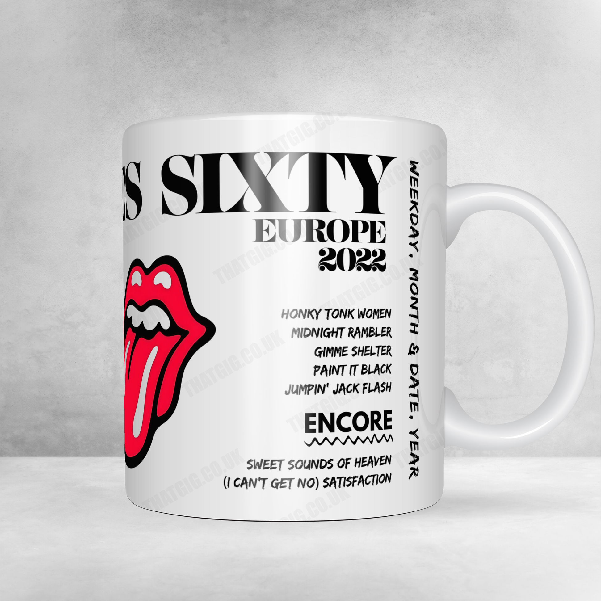 The Rolling Stones Setlist Mug - Olympiastadion, Munich, Germany - June 5th, 2022