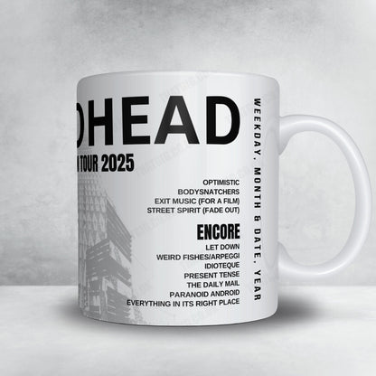 Radiohead Setlist Mug - Movistar Arena, Madrid - November 7th, 2025