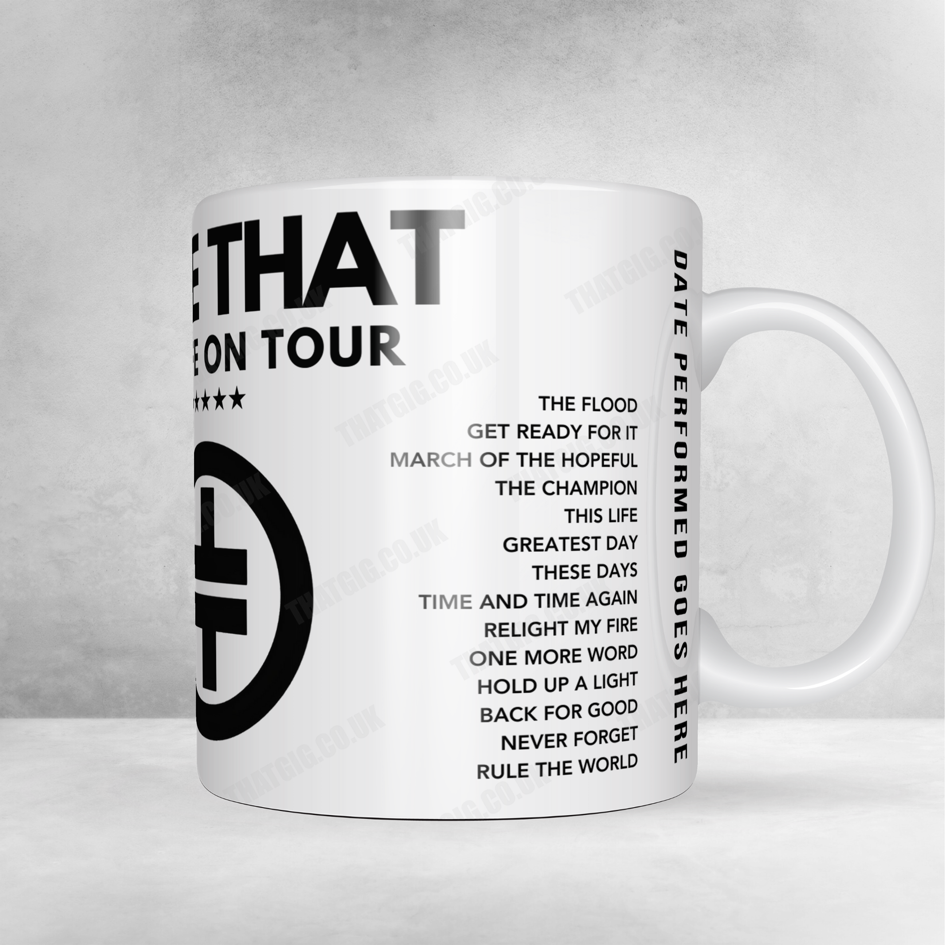 Take That Setlist Poster - The 02 Arena, London - April 28th, 2024