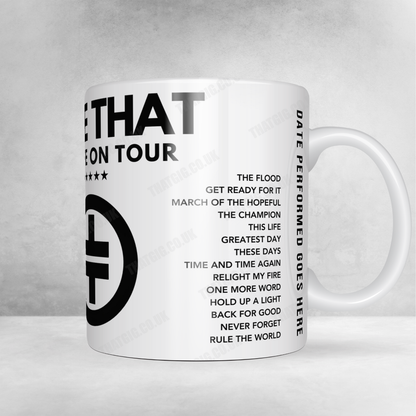 Take That Setlist Poster - The 02 Arena, London - April 28th, 2024