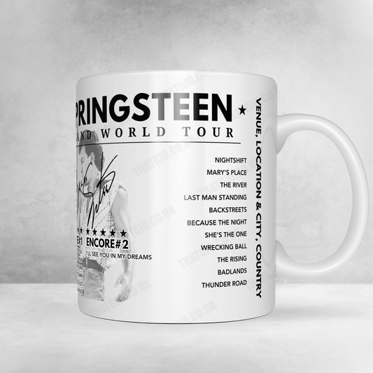 Bruce Springsteen Setlist Mug - Rogers Arena, Vancouver - November 22nd, 2024