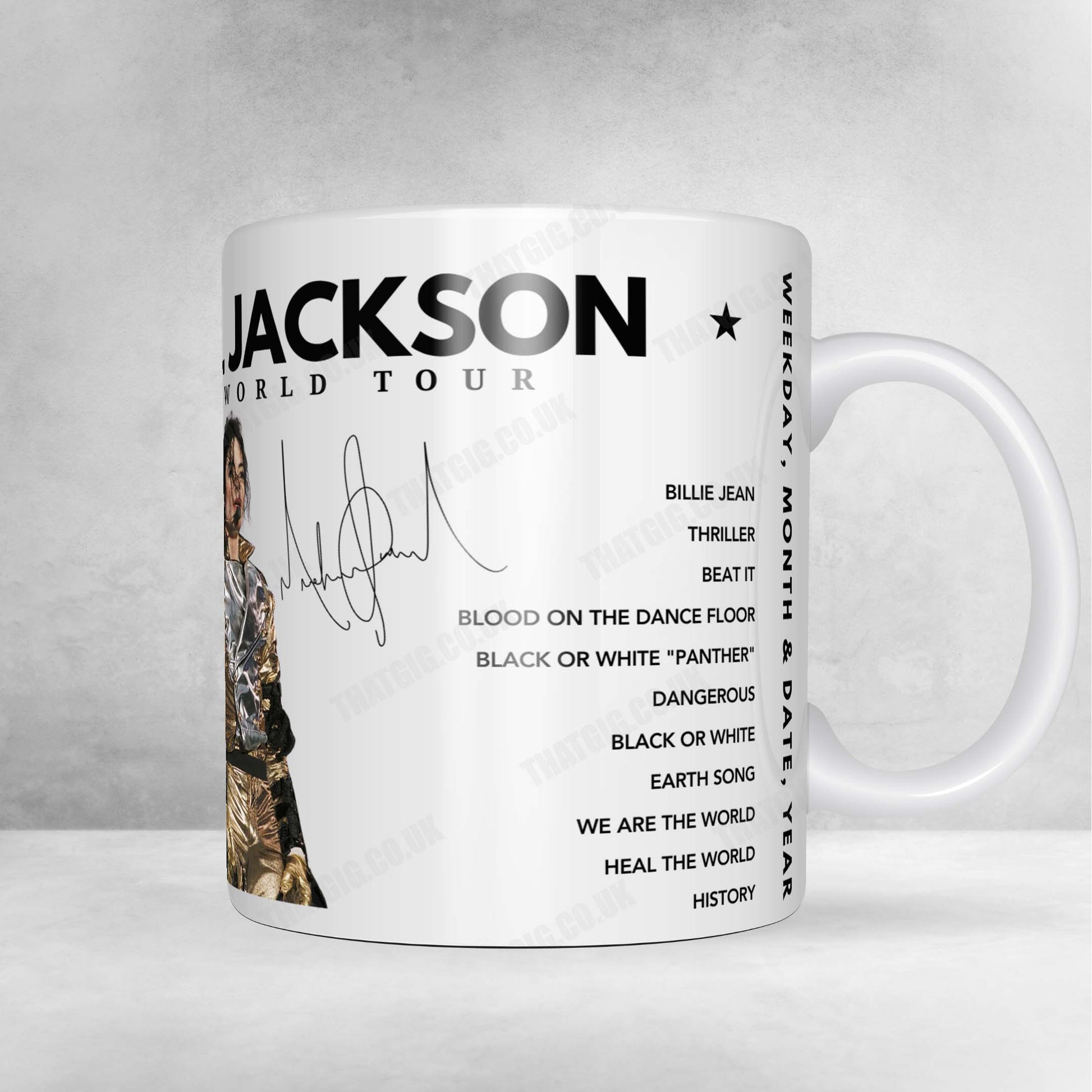 Michael Jackson Setlist Poster - Wembley Stadium, London, England - July 17th, 1997