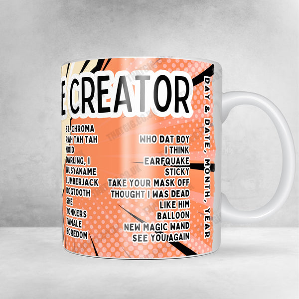 Tyler, The Creator Setlist Mug - Camp Flog Gnaw Carnival 2024 - November 16th, 2024