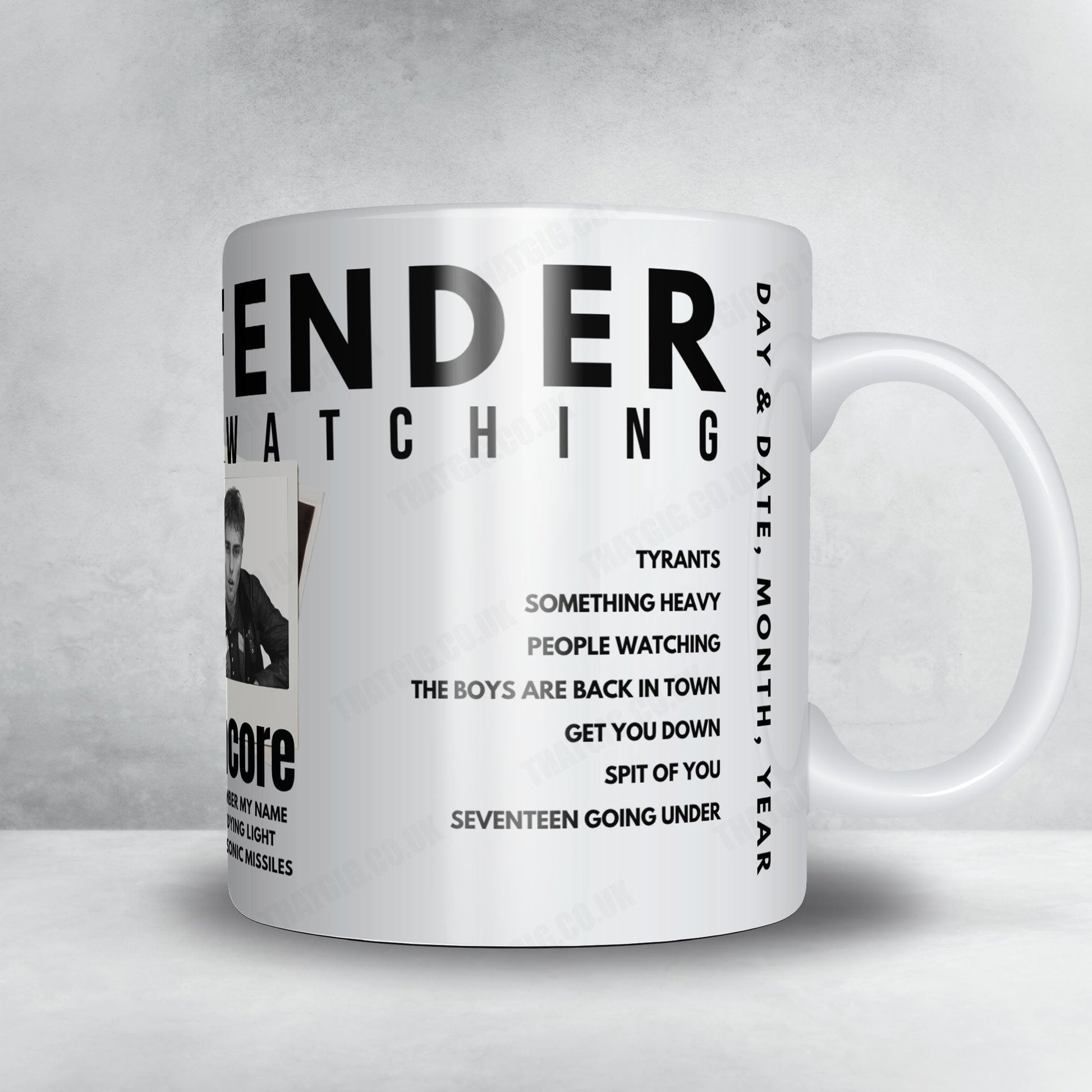 Sam Fender Setlist Mug - Terminal 5, New York - September 19th, 2025