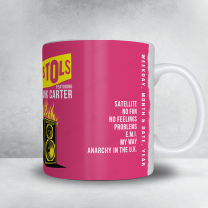 Sex Pistols feat. Frank Carter Setlist Mug - Fremantle Prison, Fremantle - April 11th, 2025