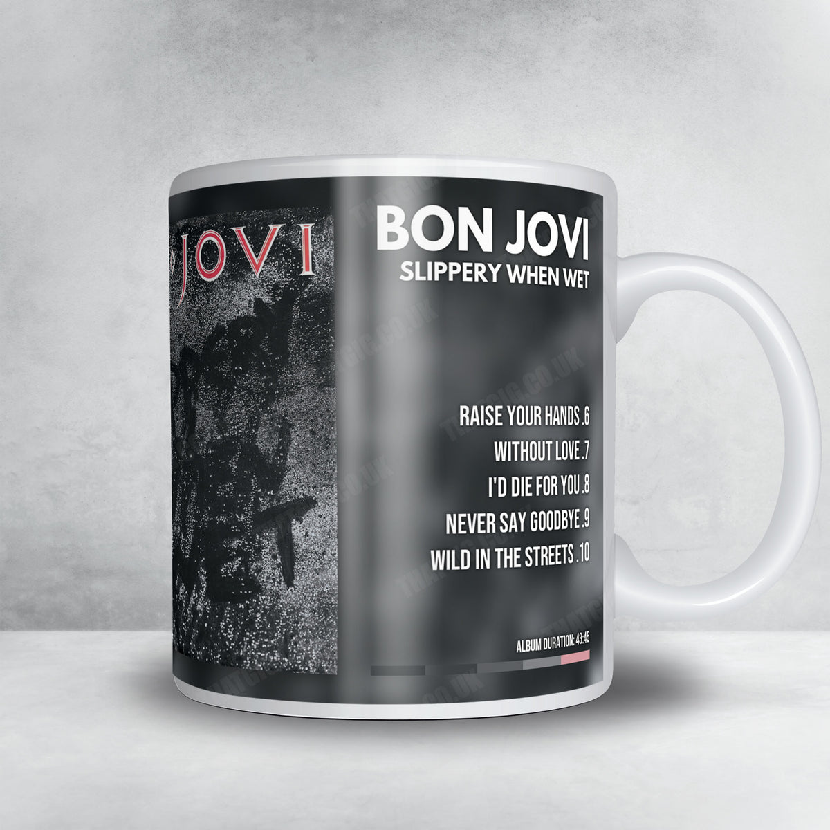 Bon Jovi "Slippery When Wet" Album Mug - Full Colour