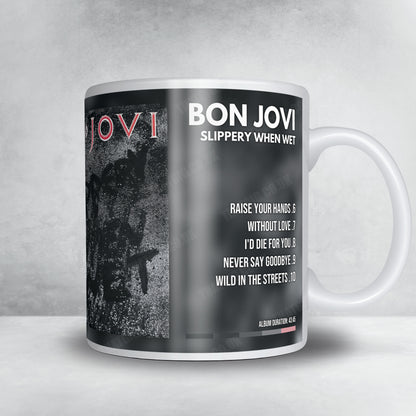 Bon Jovi "Slippery When Wet" Album Mug - Full Colour
