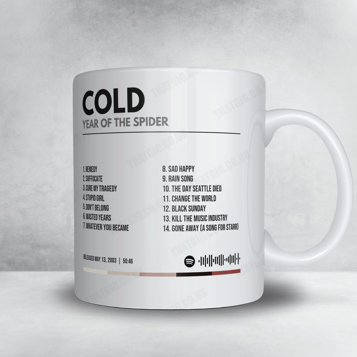 Cold "Year of the Spider" Album Mug - Minimal