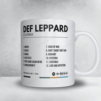 Def Leppard "Hysteria" Album Mug - Minimal