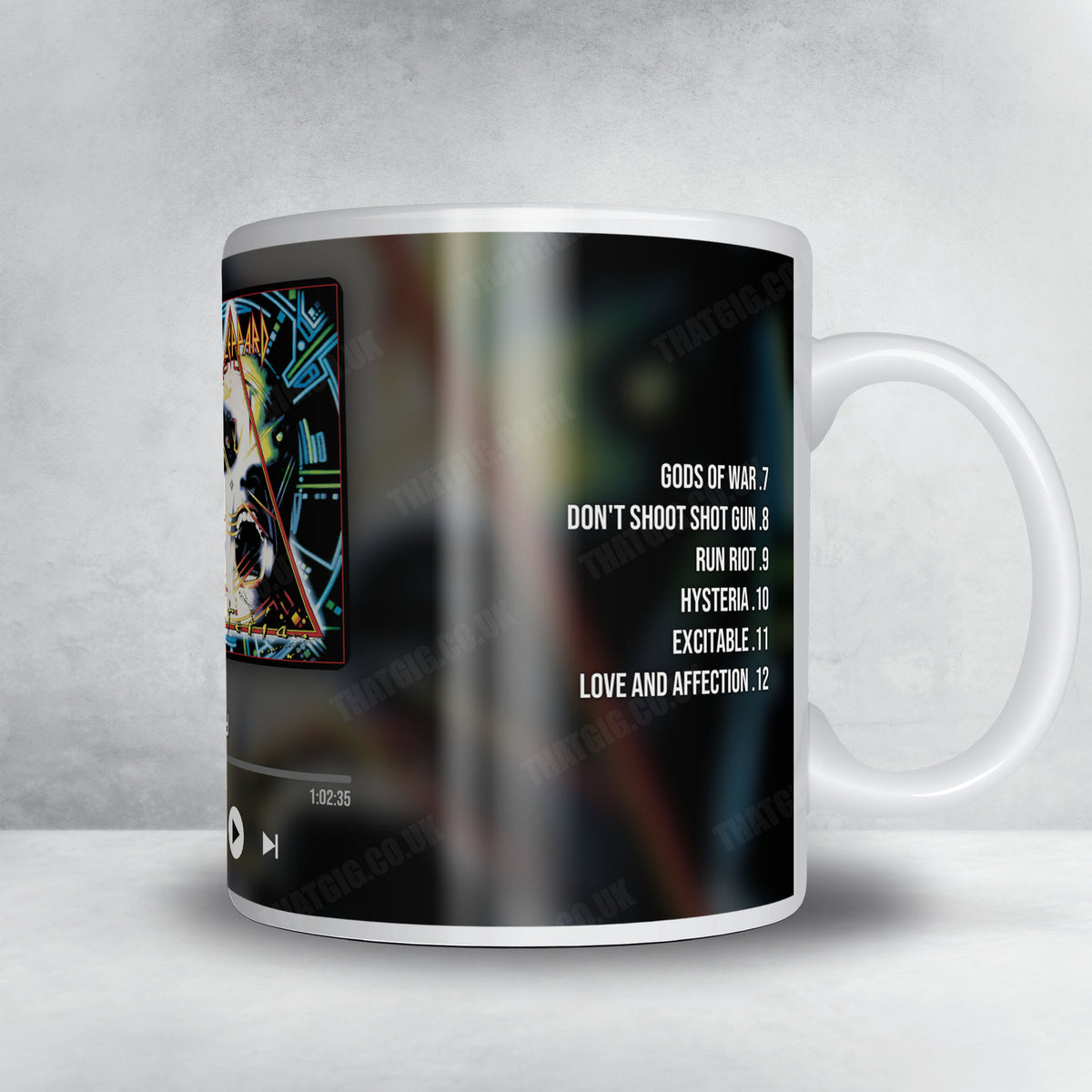 Def Leppard "Hysteria" Album Mug - Now Playing