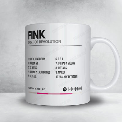 Fink "Sort of Revolution" Album Mug - Minimal