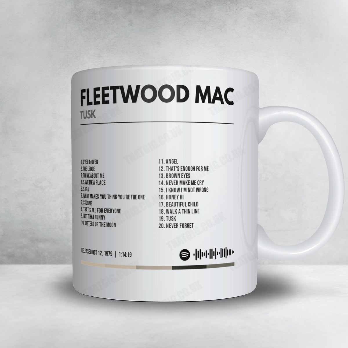 Fleetwood Mac "Tusk" Album Mug - Minimal