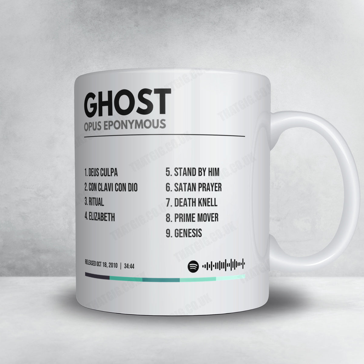 Ghost "Opus Eponymous" Album Mug - Minimal