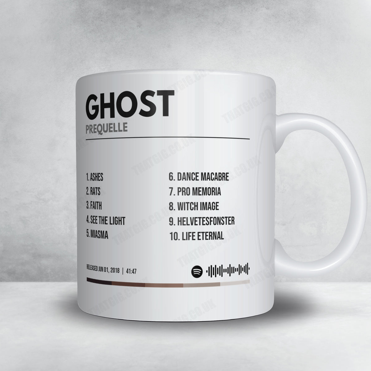 Ghost "Prequelle" Album Mug - Minimal