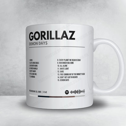 Gorillaz "Demon Days" Album Mug - Minimal