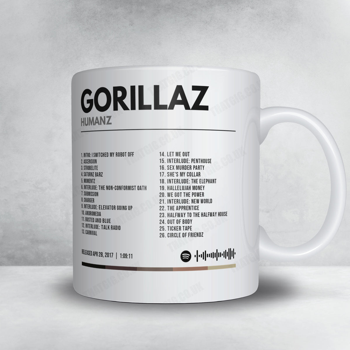 Gorillaz "Humanz" Album Mug - Minimal