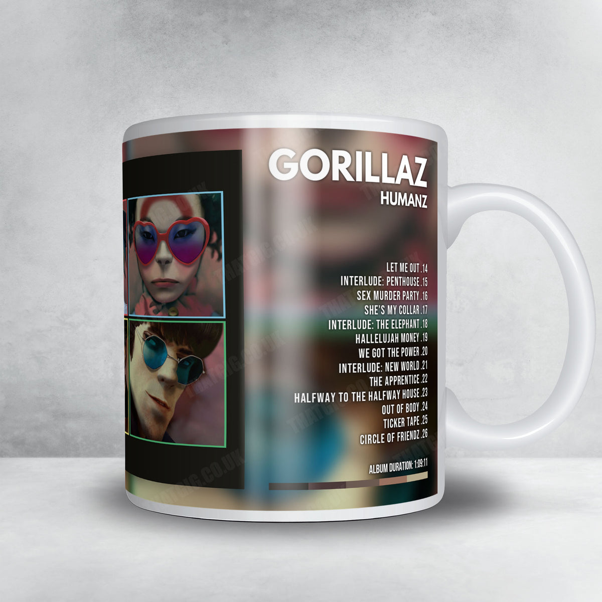 Gorillaz "Humanz" Album Mug - Full Colour