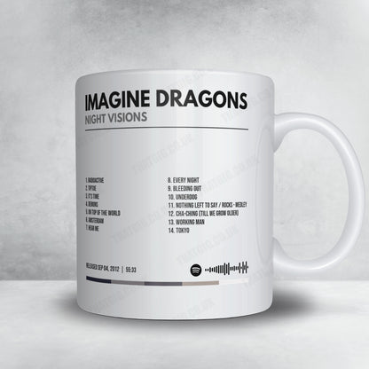 Imagine Dragons "Night Visions" Album Mug - Minimal