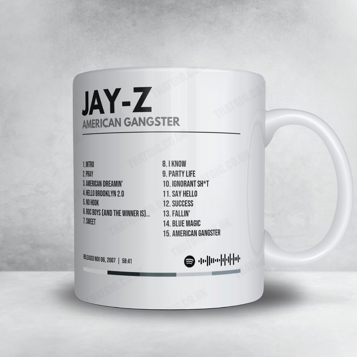 Jay-Z "American Gangster" Album Mug - Minimal