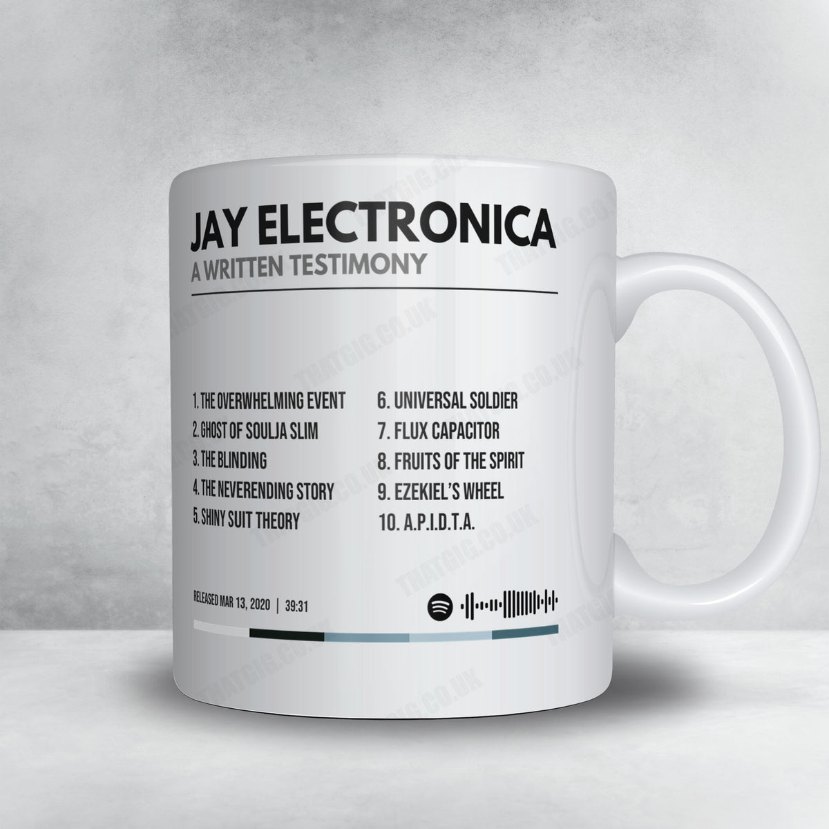Jay Electronica "A Written Testimony" Album Mug - Minimal