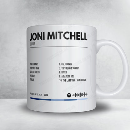 Joni Mitchell "Blue" Album Mug - Minimal