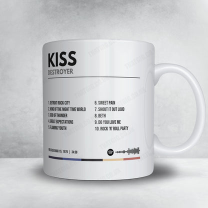 Kiss "Destroyer" Album Mug - Minimal