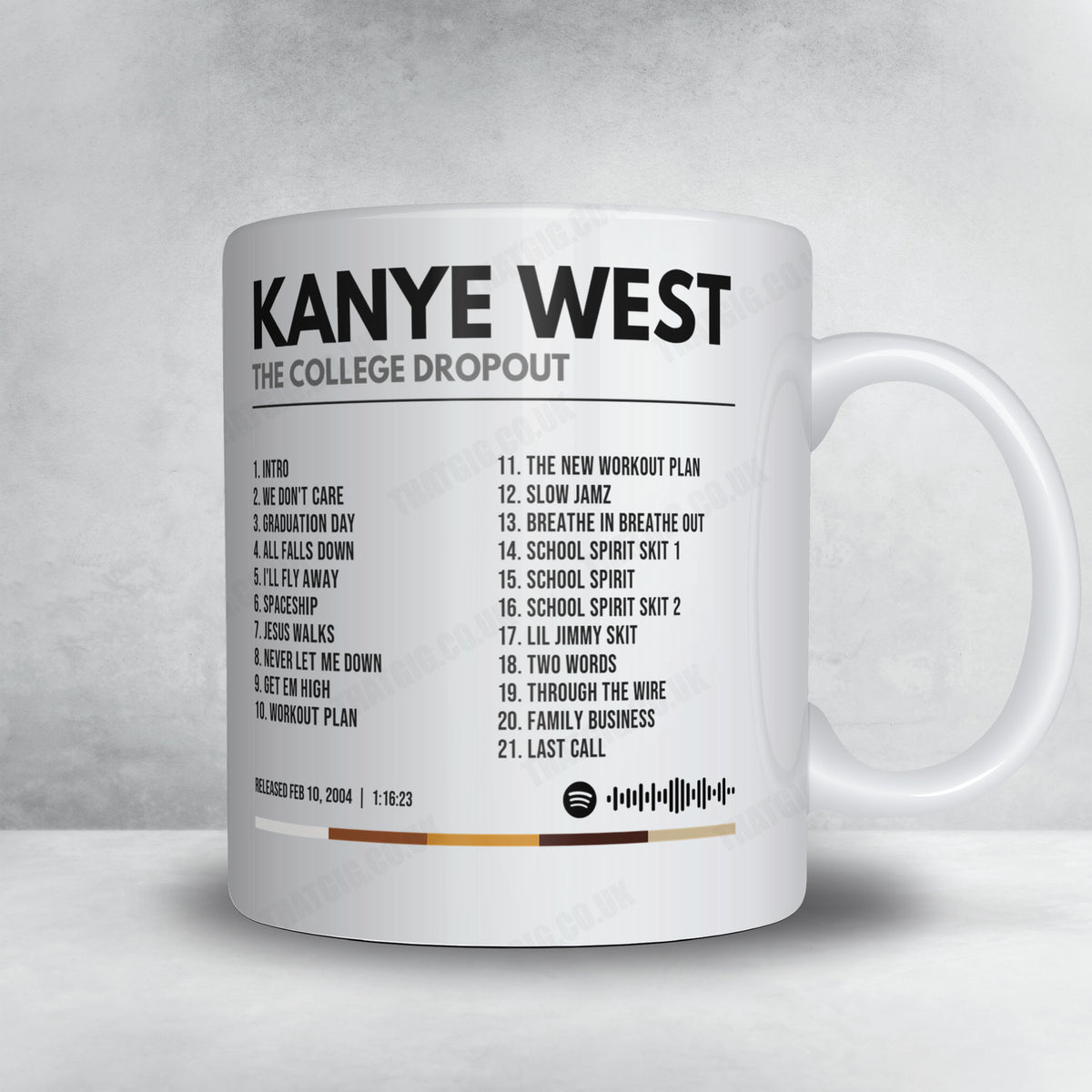 Kanye West "The College Dropout" Album Mug - Minimal