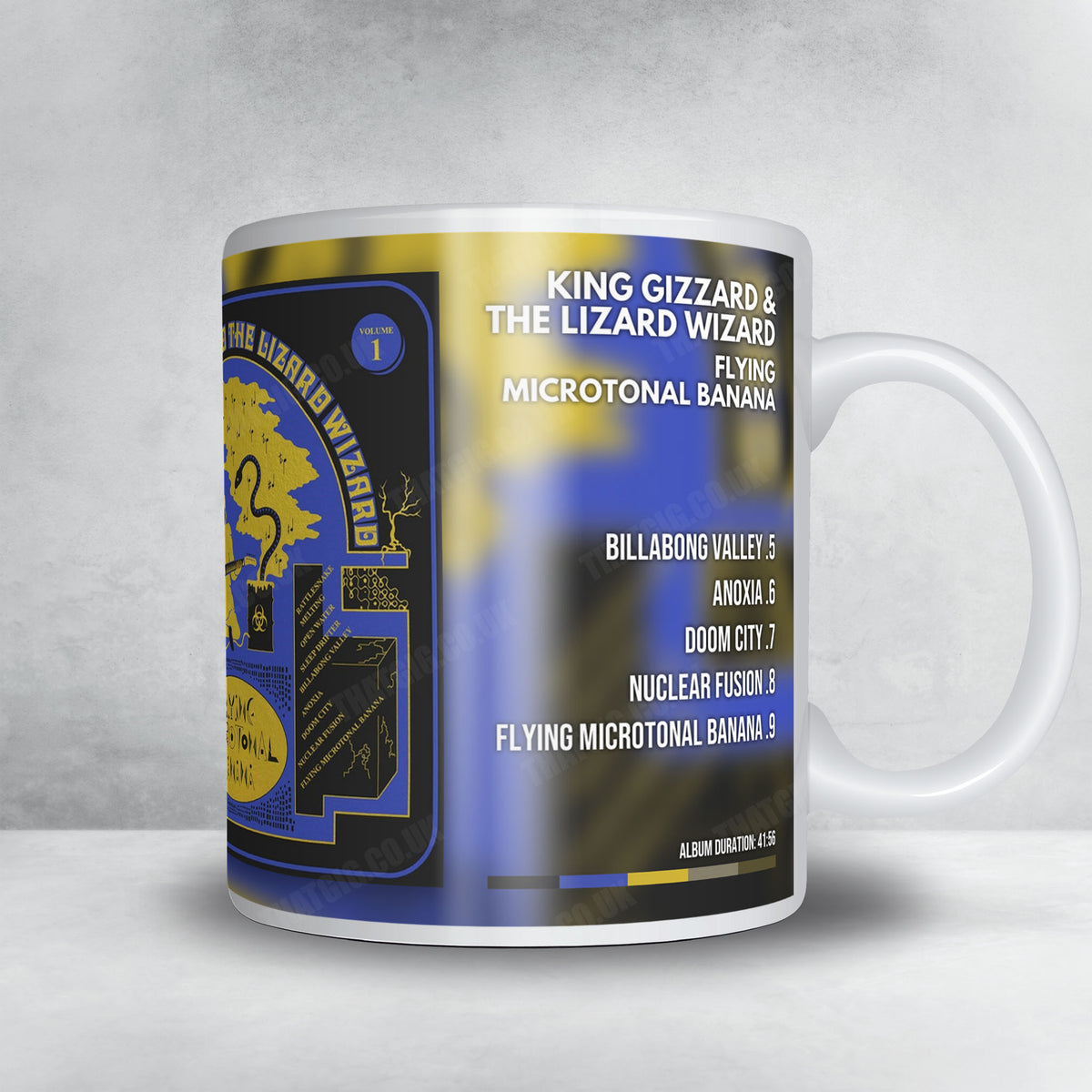 King Gizzard & The Lizard Wizard "Flying Microtonal Banana" Album Mug - Full Colour