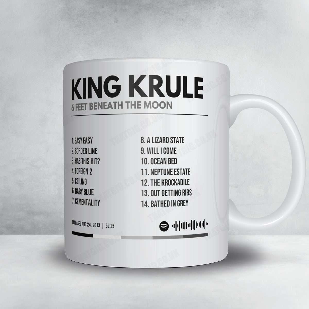 King Krule "6 Feet Beneath the Moon" Album Mug - Minimal