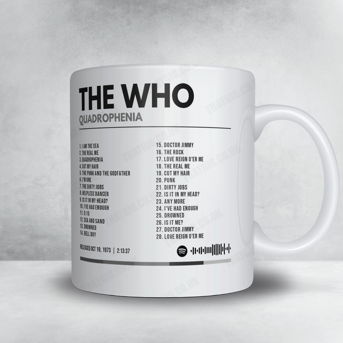 The Who "Quadrophenia" Album Mug - Minimal
