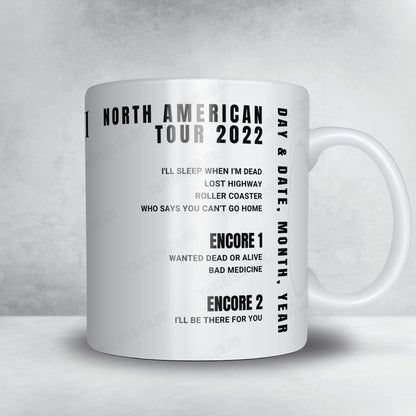 Bon Jovi Setlist Mug - American Airlines Center, Dallas - April 28th, 2022