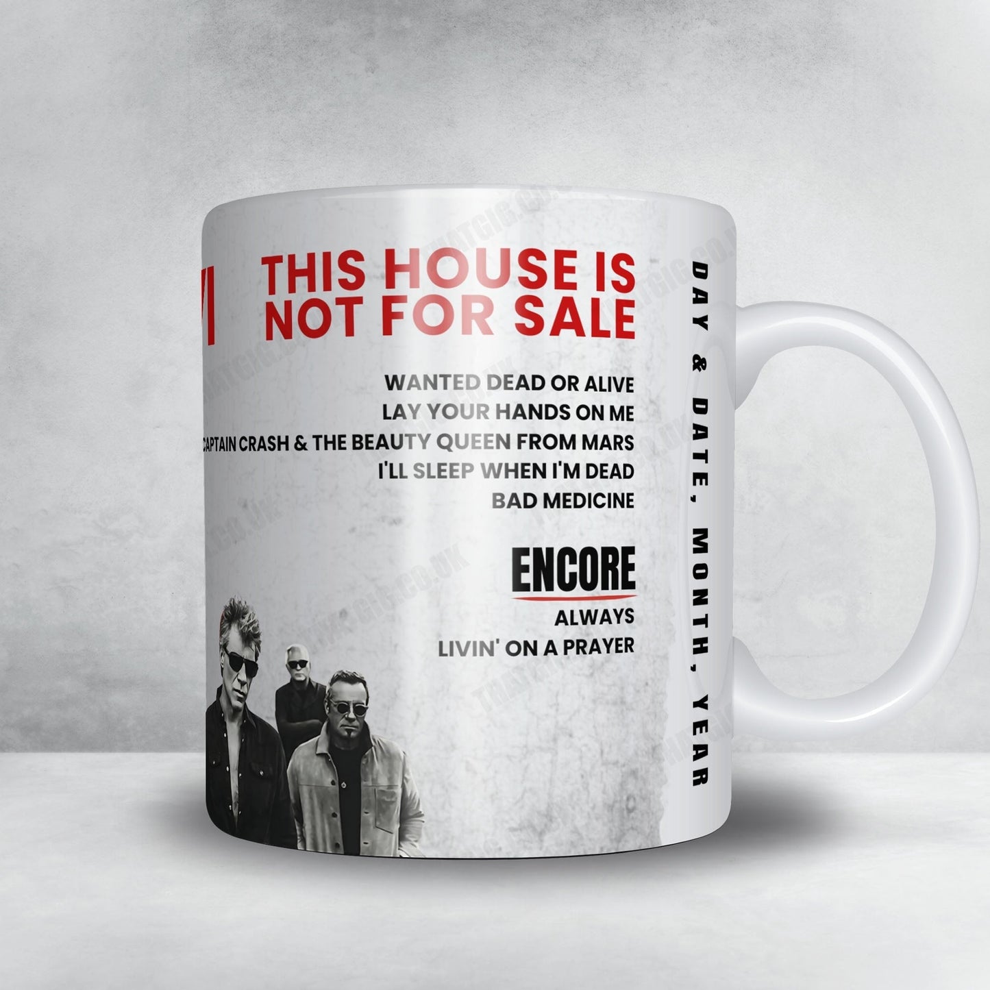 Bon Jovi Setlist Poster - Count Basie Theatre, Red Bank - October 1st, 2016