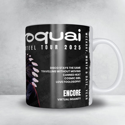 Jamiroquai Setlist Mug - Utilita Arena Birmingham, Birmingham - December 12th, 2025