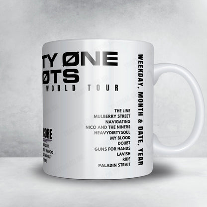 twenty one pilots Setlist Mug - Kia Center, Orlando - September 11th, 2024