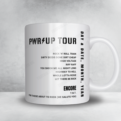 AC/DC Setlist Mug - RCF Arena Campovolo, Reggio nell'Emilia - May 25th, 2024