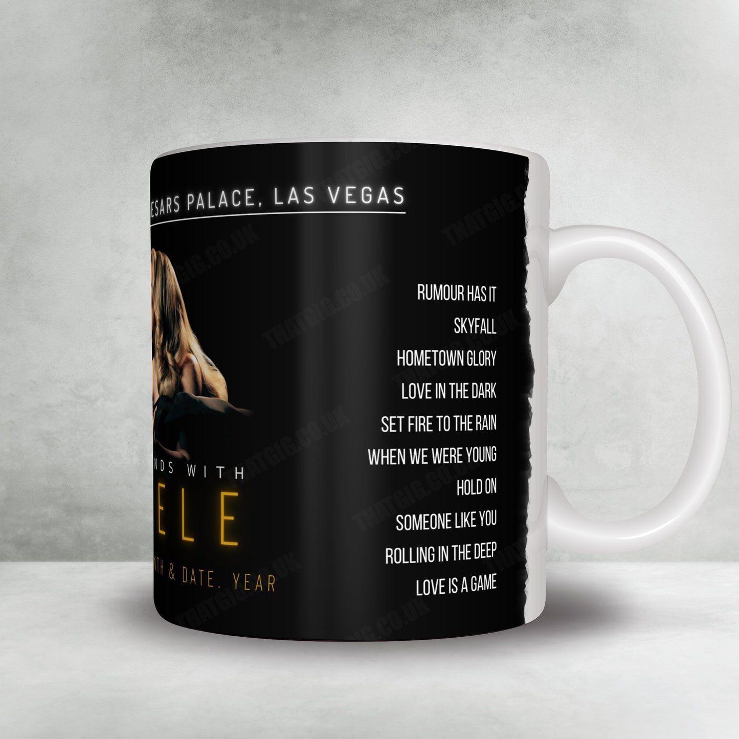 Adele Setlist Poster - The Colosseum at Caesars Palace, Las Vegas - February 23rd, 2024