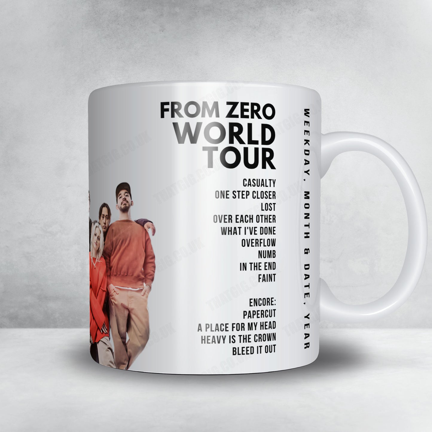 Linkin Park Setlist Mug - Letzigrund Stadion, Zurich - June 30th, 2026