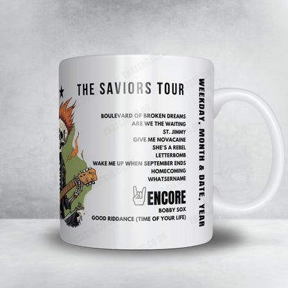 Green Day Setlist Mug - Fenway Park, Boston - August 7th, 2024