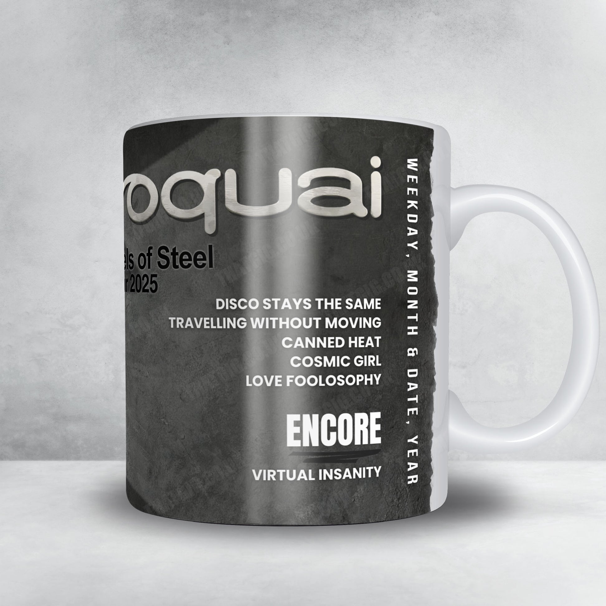 Jamiroquai Setlist Mug - The O2 Arena, London - December 14th, 2025