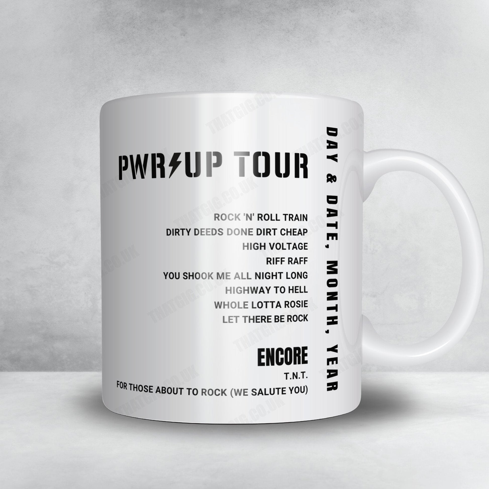 AC/DC Setlist Mug - Soldier Field, Chicago - May 24th, 2025