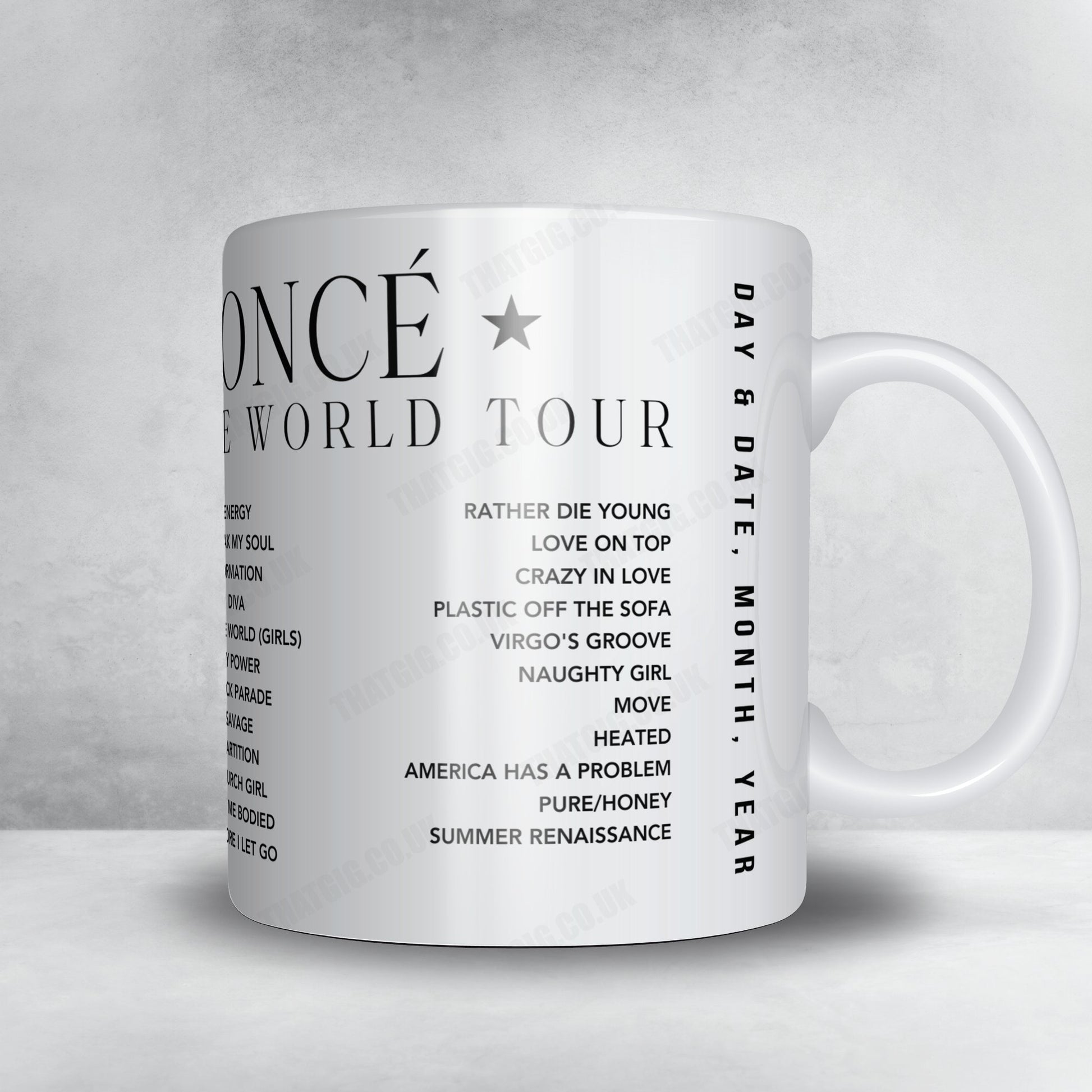 Beyoncé Setlist Poster - NRG Stadium, Houston - September 23rd, 2023