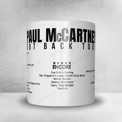 Paul McCartney Setlist Mug - Oriole Park at Camden Yards, Baltimore - June 12th, 2022