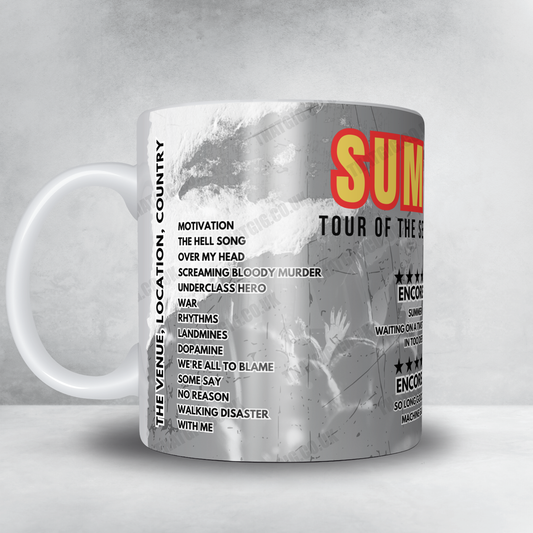 Sum 41 Setlist Mug - Highland Festival Grounds at the Kentucky Expo Center, Louisville - September 26th, 2024