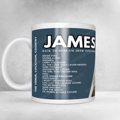 James Blunt Setlist Poster - Rudolf Weber-Arena, Oberhausen - March 1st, 2025